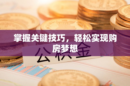 让胡路掌握关键技巧，轻松实现购房梦想