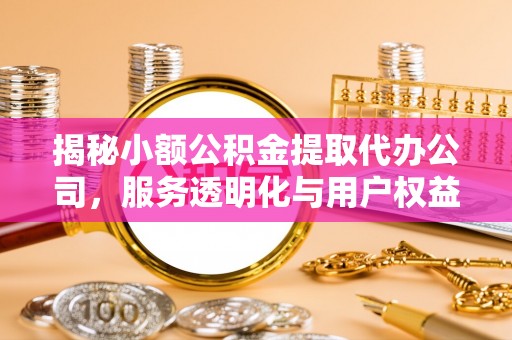 让胡路揭秘小额公积金提取代办公司，服务透明化与用户权益保障