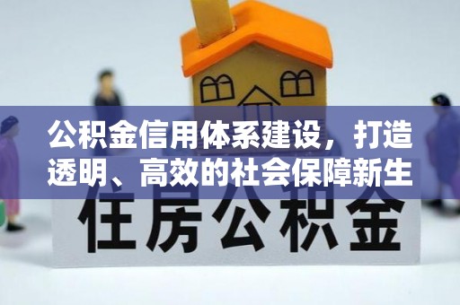 让胡路公积金信用体系建设，打造透明、高效的社会保障新生态