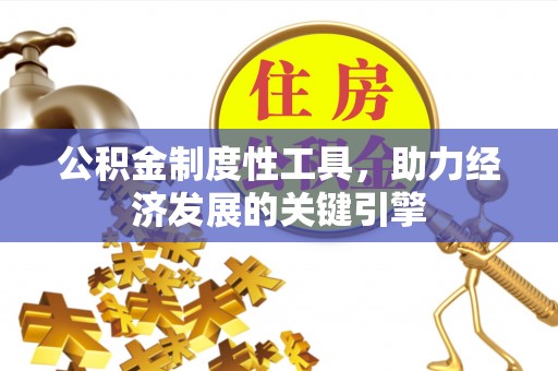 让胡路公积金制度性工具，助力经济发展的关键引擎