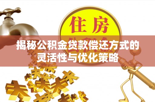 让胡路揭秘公积金贷款偿还方式的灵活性与优化策略