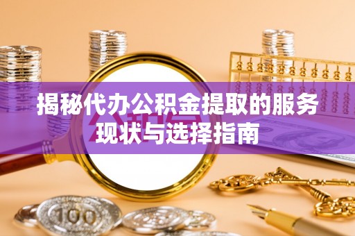 让胡路揭秘代办公积金提取的服务现状与选择指南