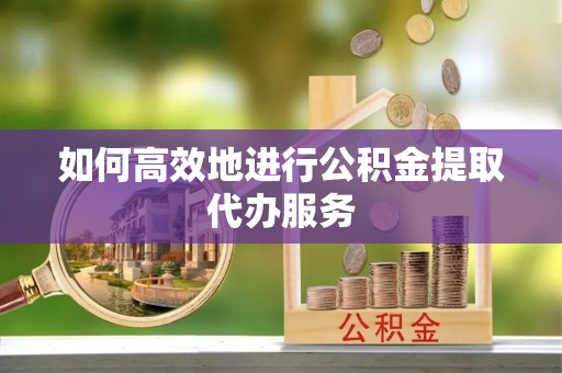 让胡路如何高效地进行公积金提取代办服务